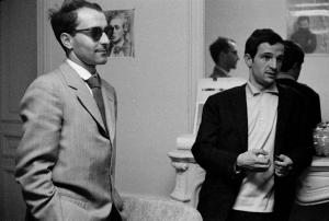 Léon Herschtritt, Jean-Luc Godard et François Truffaut vers 1965 © Léon Herschtritt
