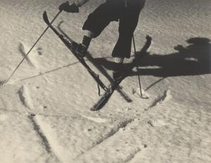 Paul Arico, Skieur, vers 1935,  Don Elise Arico ©  Paul Arico